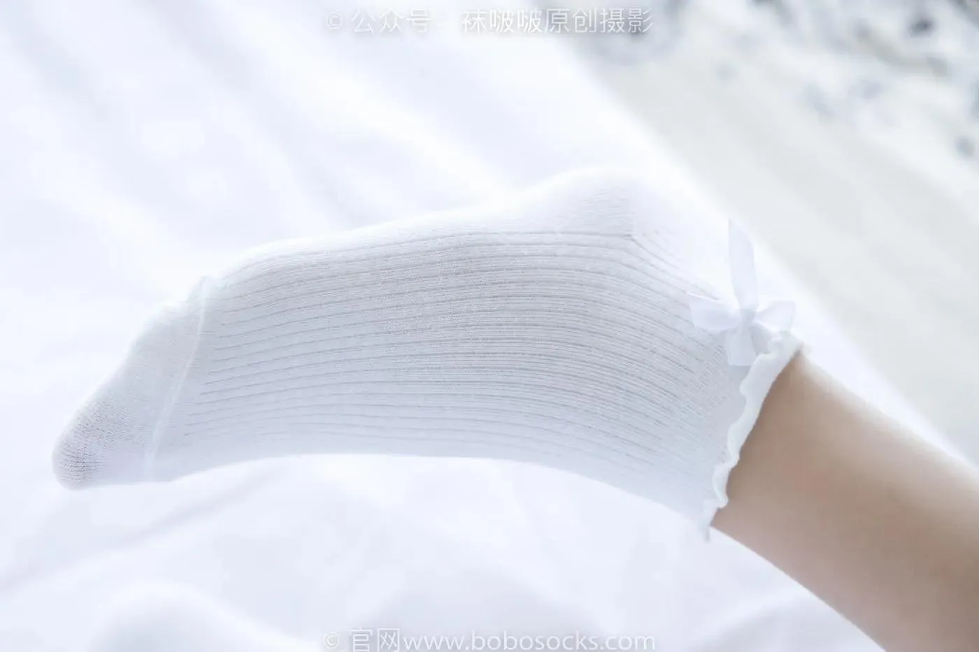 [BoBoSocks袜啵啵]NO.163 小甜豆-空军一号板鞋、白棉袜、肉丝 [135P]插图6